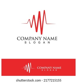 Heartbeat  logo and symbol template design element