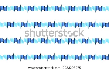 heartbeat make a heart, two tone blue strips on white back ground repeat seamless pattern, replete image design for fabric printing 