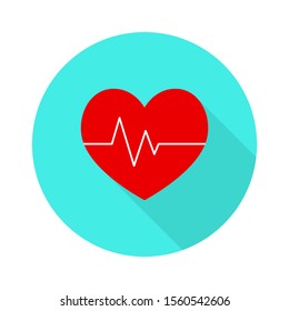 Heartbeat Medical icons. Healthcare concept. Vector illustration of medicine promotion. 