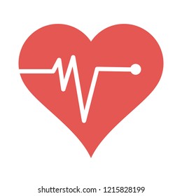 Heartbeat medical symbol