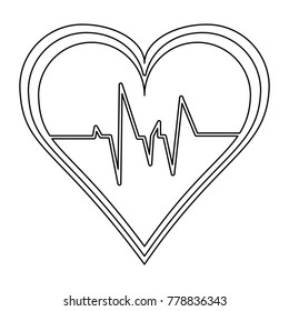 Heartbeat medical symbol