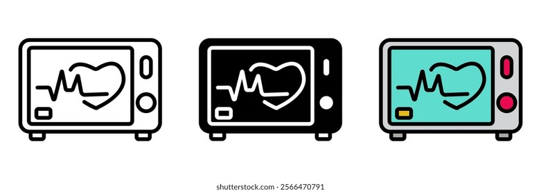 Heartbeat monitor is a symbol of life and love, showing the rhythm of passion and emotions.