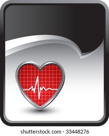 latido de corazón en fondo negro de rip curp