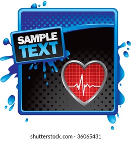 heartbeat on classy modern style grunge template