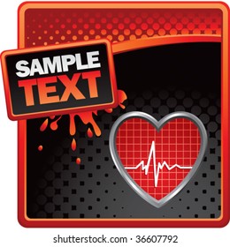 heartbeat on classy modern style grunge template