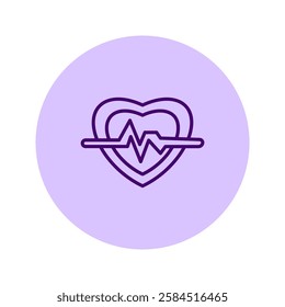 Heartbeat pentaglow, vector, pixel perfect, illustrator file