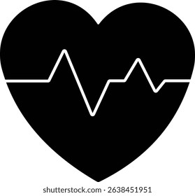 Heartbeat Pulse Icon Design Vector