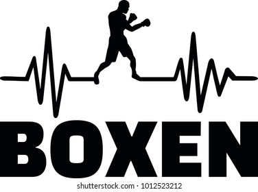 Heartbeat pulse line with boxer