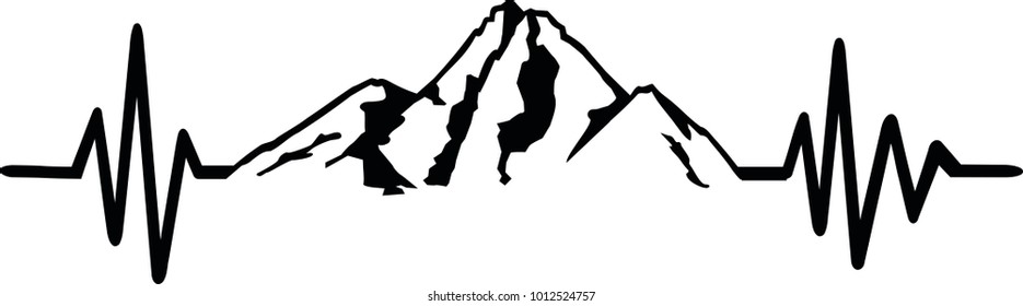 Free Free 288 Mountain Heartbeat Svg SVG PNG EPS DXF File