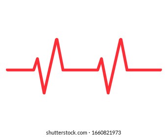 Heartbeat pulse line vector health medical concept for graphic design, logo, web site, social media, mobile app, ui illustration