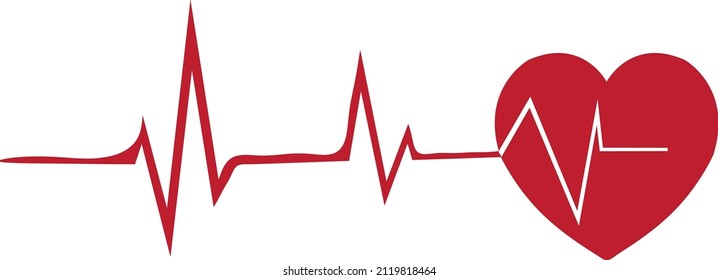 Heartbeat pulse line vector image.eps
