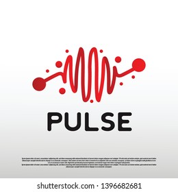 heartbeat pulse logo design. healthcare and medical icon. illustration element vector
