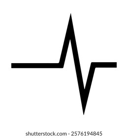 Heartbeat pulse vector line icon. Pulse isolated on transparent background. Heart beat, cardiogram. Vector illustration for medical offers and websites.