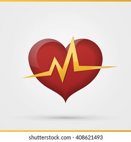 Heartbeat rate icon
