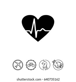 Heartbeat Rate Icon