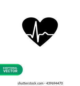 Heartbeat Rate Vector Icon