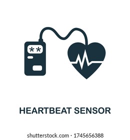 Heartbeat Sensor icon. Simple element from sensors icons collection. Creative Heartbeat Sensor icon ui, ux, apps, software and infographics