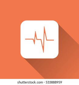 heartbeat sign. icon design