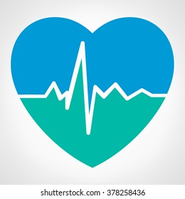 Heartbeat sign - vector illustration 