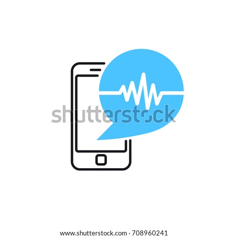 Heartbeat Sound Wave Bubble Icon