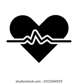 Icono De Glifo Vector De Latido Para Uso Personal Y Comercial.
