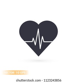 Heartbeat  vector icon