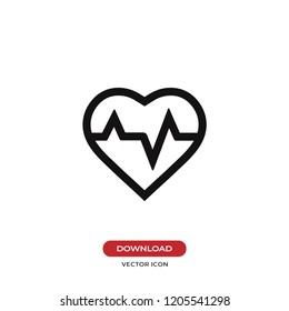 Heartbeat vector icon