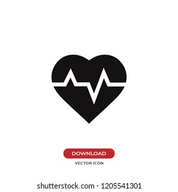 Heartbeat vector icon