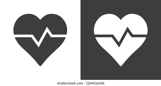 Heartbeat vector icon