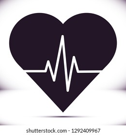 Heartbeat  vector icon