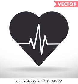 Heartbeat  vector icon