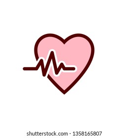 Heartbeat vector icon