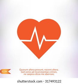 heartbeat vector icon