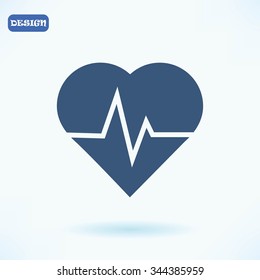 heartbeat vector icon
