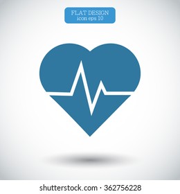 heartbeat vector icon