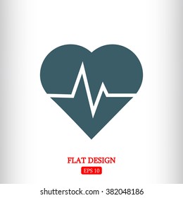 heartbeat vector icon