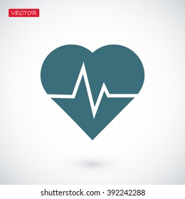 heartbeat vector icon