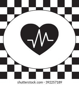 heartbeat vector icon