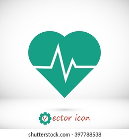 heartbeat vector icon