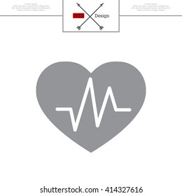 heartbeat vector icon