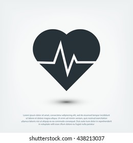heartbeat vector icon