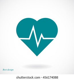 heartbeat vector icon