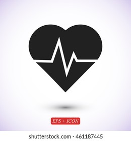 heartbeat vector icon