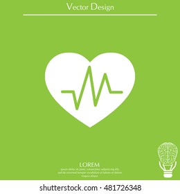 heartbeat vector icon