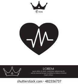 heartbeat vector icon