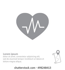 heartbeat vector icon