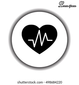 heartbeat vector icon
