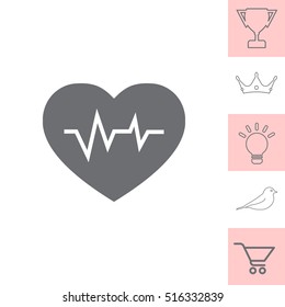 heartbeat vector icon