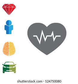 heartbeat vector icon