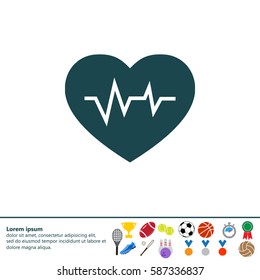 heartbeat vector icon
